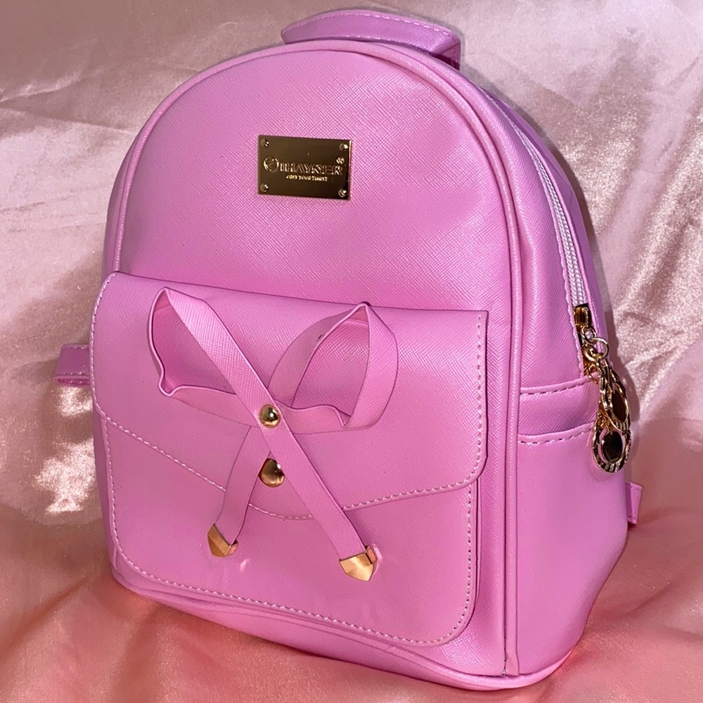 Baby Pink Backpack Purse